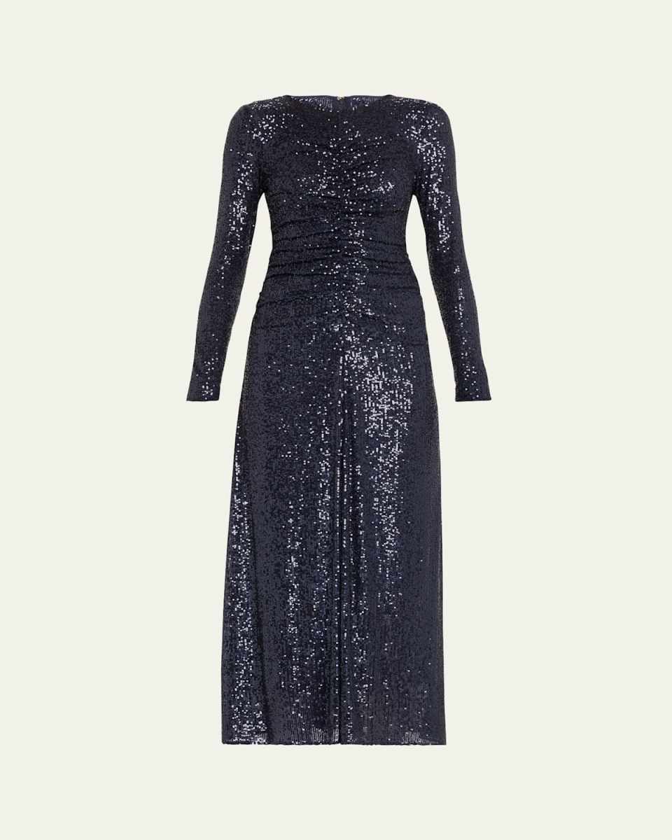 Maisy Sequined A-line Midi Dress